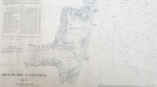 1855 US Coast Survey Large Antique Map Mississippi Delta, Louisiana to –  Classical Images