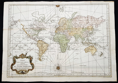 Comparative Size Map Vintage 1875 Antique Style Map Poster 18x12